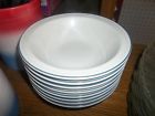 00-70 Buffalo Set Of 8 Restaurant Blue Stripe Cornerstone Style Soup Cereal Bowls