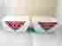 0014-010017 Q Squared Nyc Bowls 5 Square Melamine Soup Diamond Red Set Of 2