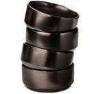 010010096r01 Modern By Dwell Magazine Stoneware Glazed Bowls Black 490100100968