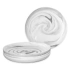 013302541744 Artisanal Kitchen Supply Coupe Marbleized Salad Plates Set