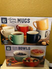 013302550593 Farmhouse Stoneware Bowls And Mugs