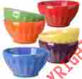 01864r Signature Housewares Fluted Bowls Assorted Set Of 6 020211018649