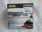 027826260487 Sakura Debbie Mumm Snowman Cereal Soup Stoneware Footed