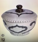 037916922867 Gg Collection Ogee Taupe Gray Covered Bowl Set