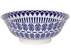 5043015 064180262047 Now Designs Stamped Geo Bowl Blue
