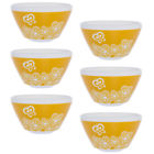 071160090804 Set Of Retro White Glass Soup Cereal Salad