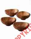 4nambe 0825r Set Bowls Salad L3 Butterfly