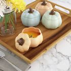 083921 Pumpkin Soup Bowls Set Pastel Kitchen Decor Tabletop 7110105083921