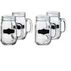 088235403995 Style Setter Vintage Chalkboard Jars Set Of 4 16 Oz With Handle