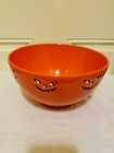 097031158329 Waechtersbach Halloween Pumpkin Faces On Orange Serving Bowl