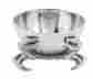 10-4040 Arthur Court Designs Coastal Crab Shaped 5.5 Inch Serving Bowl Polished Aluminum 752659701844