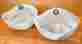 10-90-034gry Shiraleah New Set Of Two Gray Frosted Alabaster Glass Bowls 3.5 X 6.5