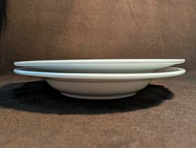 10 Strawberry Street 017794000413 - 2 Classic White Pasta Bowls 12 Inch Wide- From Poland