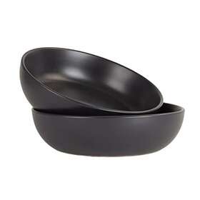 10 Strawberry Street 017794444866 Wazee Matte Coupe Oversized Dinner Bowl Set Of 2 New