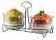 10017497 Parini Ice Chiller Twin Acrylic Dip Bowls Set Carry Caddy Party Dish Dishwasher Safe