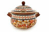 1004-art152 Zaklady Blue Rose Polish Pottery Autumn Soup Tureen 5907156379736