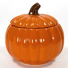 109-031 Crate And Barrel Pumpkin Lidded Server Bowl Harvest Autumn Barbara