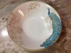 10x4 Peacock Garden 222 Fifth Large Serving Bowl Beautiful Porcelain New