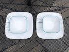 1123689 Corelle Square Rain Drops Bowls And Dinner Plates