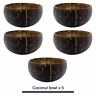12-15cmnatural001 Natural China Coconut Bowl Set Handmade Coconutshell Tableware Wood Spoon
