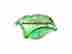 1210-c-36 Blenko Glassware Small Crackled Bowl Spring Green