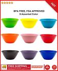 12582 Youngever Plastic Cereal Soup Bowls Large Ounce Microwave Safe Set