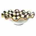 12761 Mackenzie-childs Courtly Check Medium Serving Bowl 14.5 Dia 64 Oz