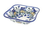 12g-ez2 Wr Unikat Blue Rose Polish Pottery Pansies Square 724235732580