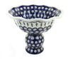 1321-56 Zaklady Blue Rose Polish Pottery Peacock Fruit Bowl 5907154752470