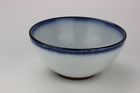 13302558537 Lucky Brand Dip Dye Bowls White With Blue