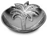 7117349 13419 India Handicrafts Embossed Palm Tree Serving Bowl Polished 711734134199