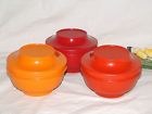 1436 Stackable Bowl 3 - Autumn Lot Tupperware Harvest Lids Seal--serve Prices