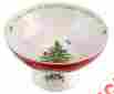 1556829 Spode Christmas Tree Fine Porcelain Footed Compote Serving Bowl Xmas Dish 100 749151556829