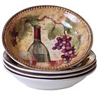 16004set-4 Certified International Gilded Wine Bowls Set Of 730384090501