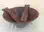 1627 Did Ware Vtg Mid Cent Numbered Heirloom Walnut Salad Bowl W Original Hook Spoons
