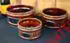 17-2862431 Barrels Small Medium Large Three Pottery Barn Faux Bois Snack Bowls 3 Nib Have A Barrel Of Fun Serving Treats