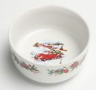 17-d5-1117-04 Holiday Time Christmas Red Truck Berry Earthenware Bowls 808608049649