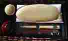180-539 Kotobuki San Francisco Japan Sushi Set For 2 Tan Brown Leaf Pattern New In Box