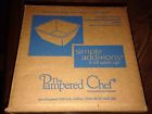 1910 Pampered Chef New Set Of 2 The Simple Additions Small Square 4.5 Bowls White 099901019105