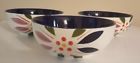 198330 Temptations Old World Vivid Blue Soup Cereal Bowls Set Of