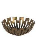 8055729 20147 Privilege Large Decorative Bowl In Gold Finish 805572201479