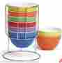 20715 Wmg 7 Piece Stackable Multi-colored Nesting Bowl Set 715933509482