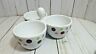 2078 Pampered Chef Simple Additions Dots Bowl Trio Three Part Condiment