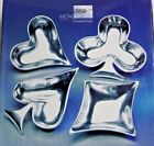 2344523324 International Silver Casino Collection Cards Piece Appetizer Bowl Set
