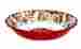 245algr Le Cadeaux Allegra Red Large 13.5 Salad Serving Bowl New