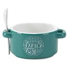 246644 Jozie Thank You Food Family Love Aqua Ceramic 603799226196