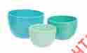 7475520 25292 Dennis East Coastal Blue Nested Serving Bowls Set Of 3 Textured Ceramic 6 To Inch 747552252920