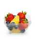 265858 Creative Converting Clear Plastic Square Serving Bowls