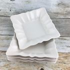 2813yfc Pioneer Woman Stoneware Square Ivory Bowls With Raised Dot