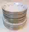 3000 Moon Mist Fine China Japan 13 Pieces Small Bowls Plates
